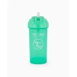 Tasse avec Paille anti fuite -Straw cup Vert 360 ml