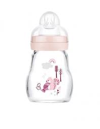 MAM Biberon Verre 170 ml - Biberon en verre ROSE