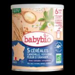 BABYBIO Céréales verveine fleur d'oranger camomille dès 6 mois 220g