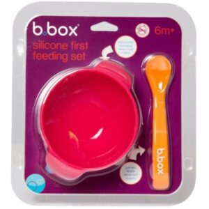 Bbox Set premier repas bol ventouse et cuillère en silicone Strawberry Shake