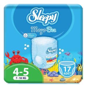 Couches de natation Sleepy Natural Taille 4/5 - (7-18kg) 17 unités