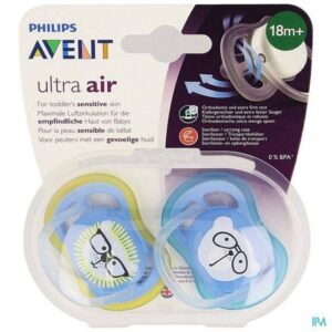 Avent Philips Ultra Air Sucette 2 pièces +18M