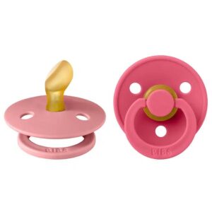 Bibs Lot de 2 Sucettes Anatomique Dusty Pink / Coral 6-18 mois