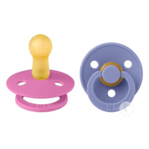 BIBS Colour 2 Pack Rond - Bubblegum/Peri 6+Mois