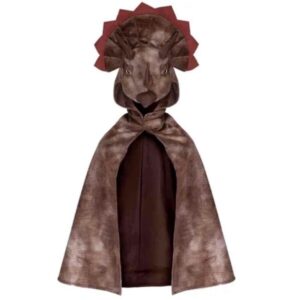 déguisements Cape dinosaure – tricératops marron 4-5 ans