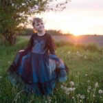 déguisements Robe et serre-tête bleue 7-8 ANS