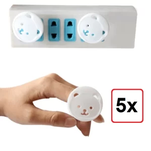 Cache prise électrique sécurité enfant 5 pièces