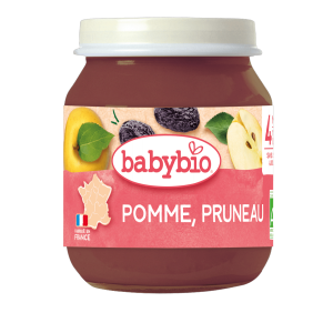 Babybio Petit Pot Pomme Pruneau 4M+ 1X130G